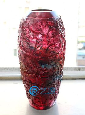 琉璃花瓶创意家居饰品闺蜜家人朋友同事结婚生日礼品礼物实用摆件