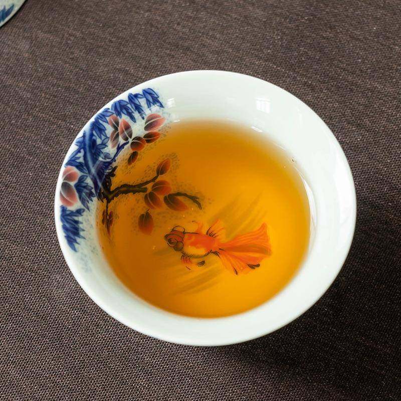 年年有余旅行茶具陶瓷快客杯一壶二杯泡茶盖碗茶杯户外露营便携式,淘宝优惠券,粉丝福利购,淘宝优惠卷