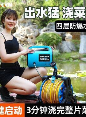 充电式浇花浇菜神器抽水泵不插电家用自吸水泵浇水灌溉小型抽水机