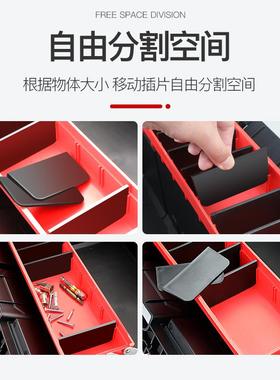 艾瑞泽大号三层折叠工具箱家用多功能手提式维修美术生收纳盒电工