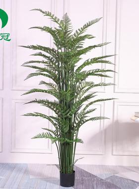 热卖仿真植物盆栽装饰绿植大型室内盆景客厅摆件假树波斯叶