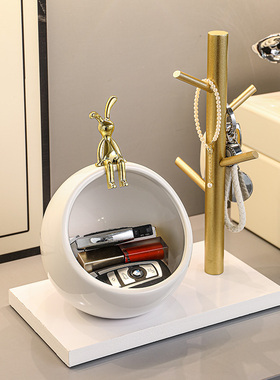 玄关钥匙收纳盒进门口入户鞋柜客厅家G居电视柜装饰品抽屉式储物