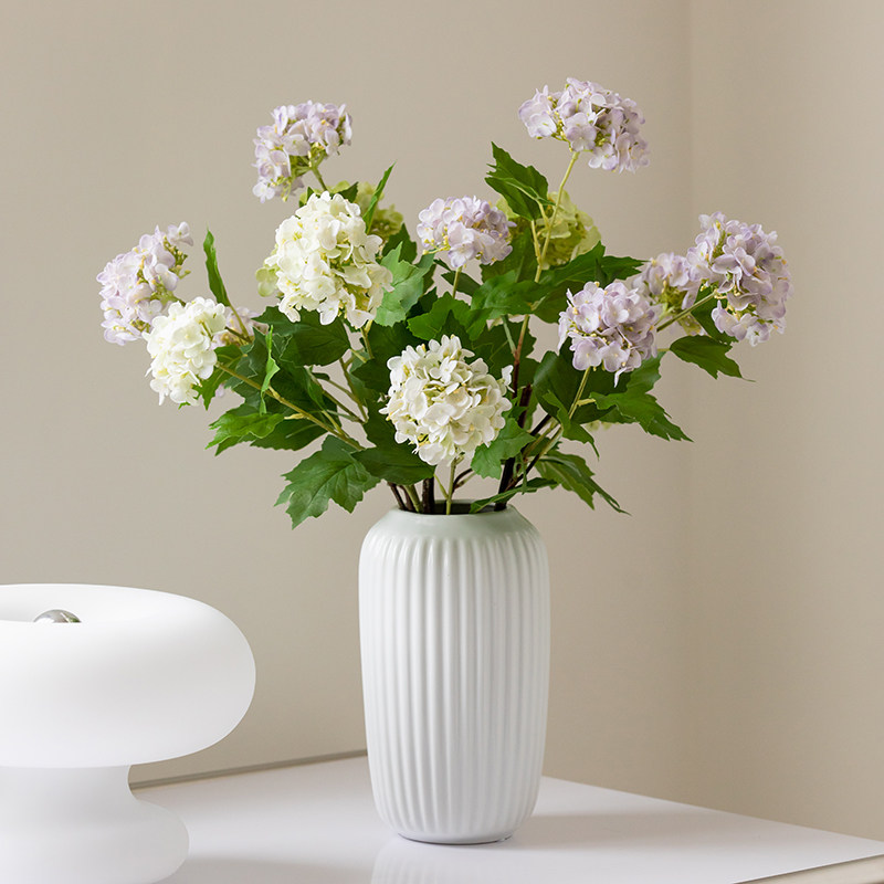 逼真手感绣球单枝假花雪球仿真花客厅餐桌装饰花瓶绢花婚礼手捧花,淘宝优惠券,粉丝福利购,淘宝优惠卷