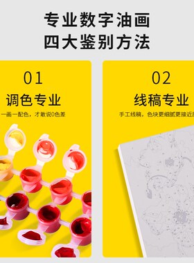 数字油画diy手绘减压花卉油彩画手工高级感填充填色画画锦上添花