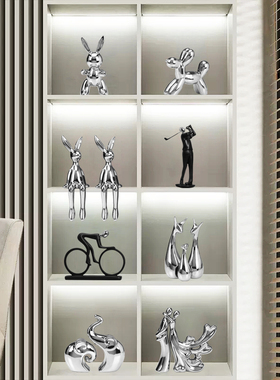 新房软装高档轻奢客厅摆件现代简约家居饰品创意酒柜电视柜装饰品