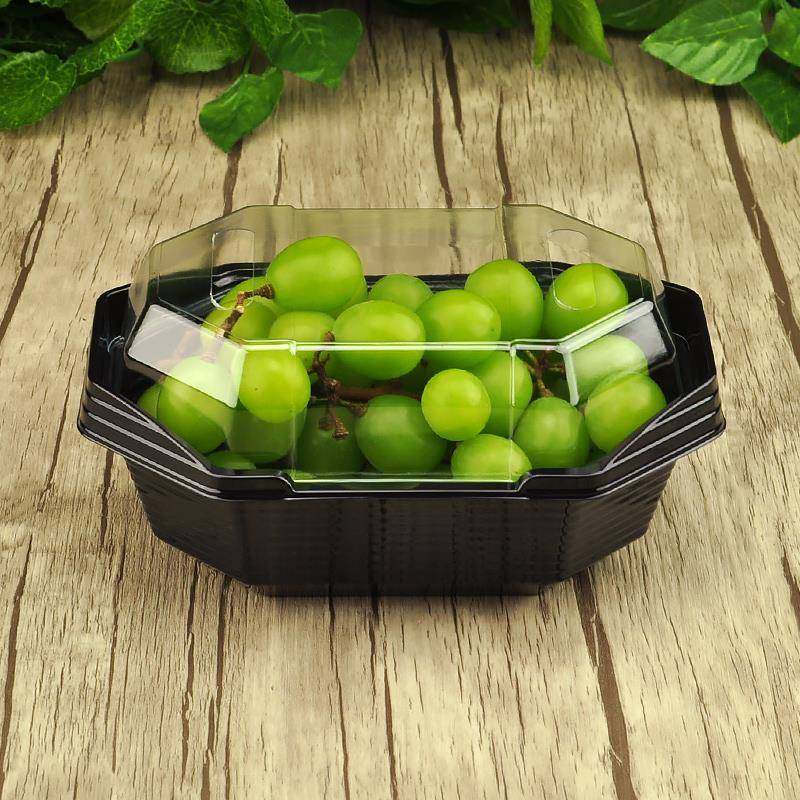 V45O一次性水果盒香印葡萄船型带盖打包盒巨峰阳光玫瑰包,淘宝优惠券,粉丝福利购,淘宝优惠卷