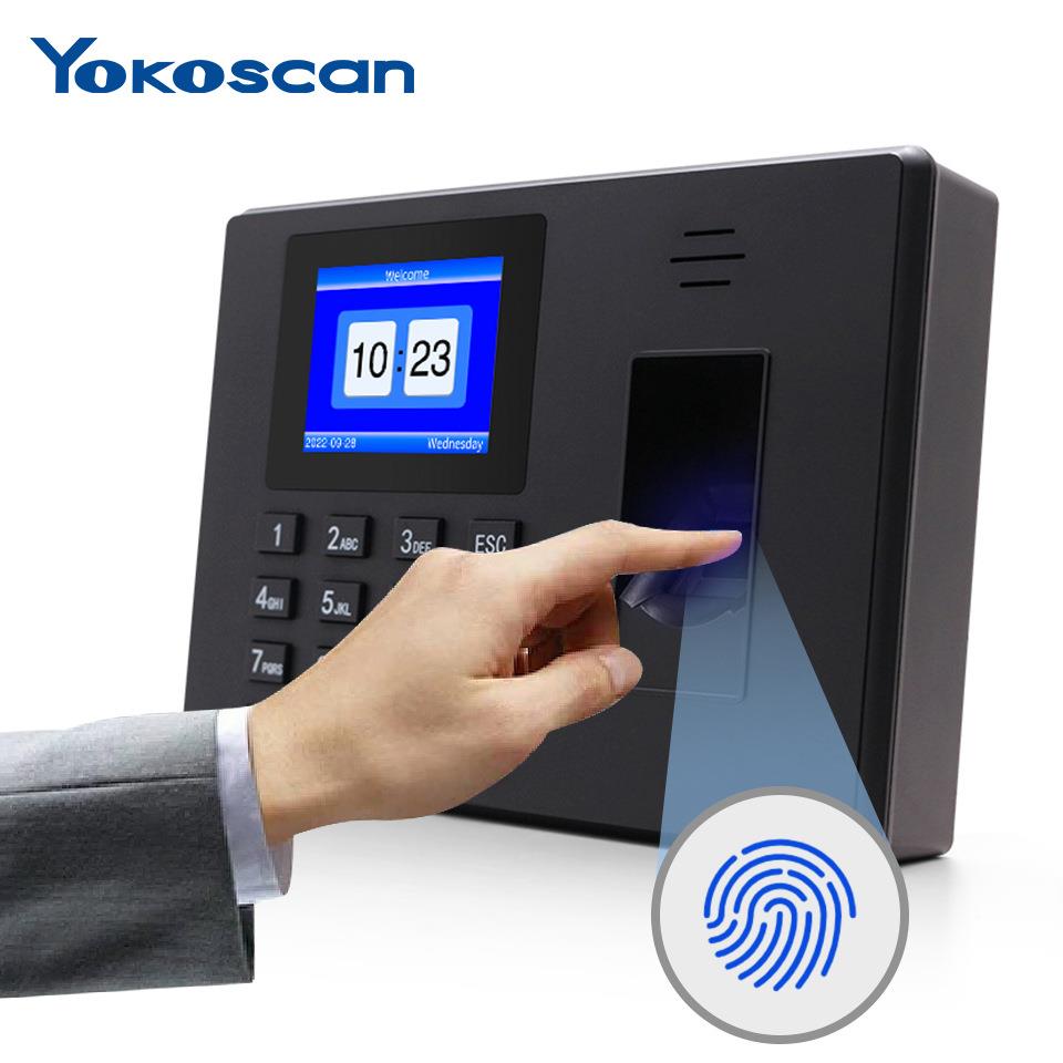Youku F06 fingerprint attendance machine Spanish Portuguese English export punch card machine employee sign-in machine to and from work