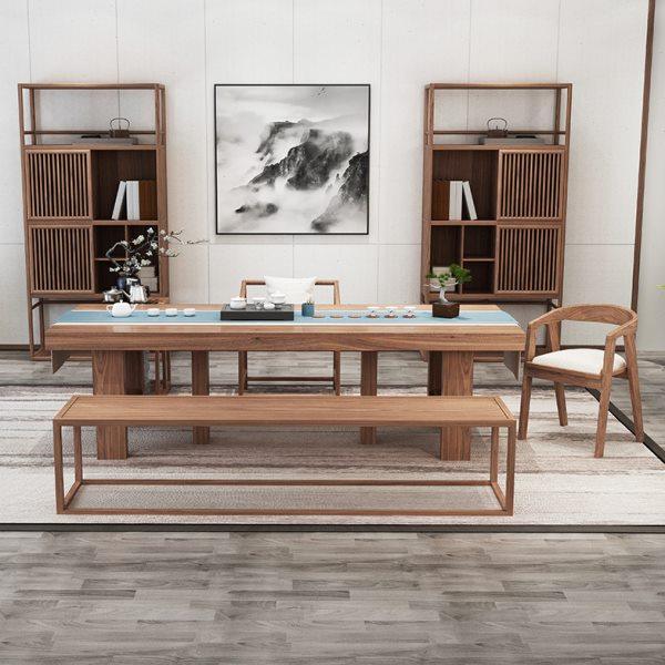 新中式实木茶桌椅组合 家用小户型功夫禅意喝茶桌 公司待客喝茶桌,淘宝优惠券,粉丝福利购,淘宝优惠卷