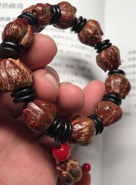 滴血莲花菩提手串菩提子文玩佛珠男女菠萝念珠海南手链十品手持