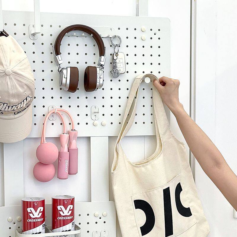门后收纳空间利用!入户门上洞洞板衣服帽子包包雨伞挂钩收纳挂架,淘宝优惠券,粉丝福利购,淘宝优惠卷