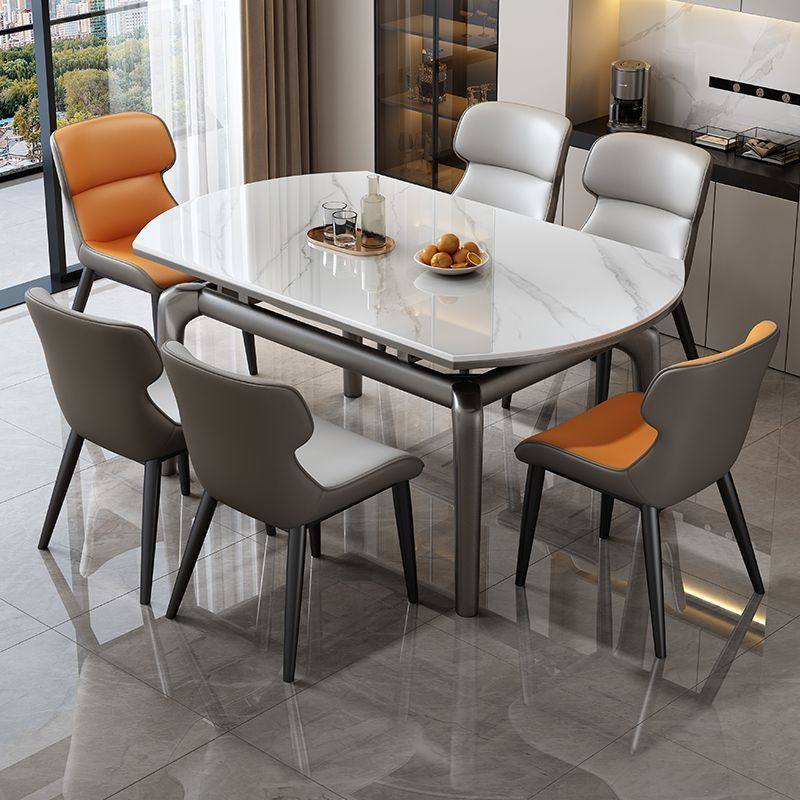 意式极简岩板餐桌椅组合钢琴烤漆轻奢家用伸缩折叠小户型吃饭桌子,淘宝优惠券,粉丝福利购,淘宝优惠卷