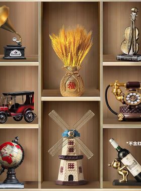 套装组合2025款上档次客厅装饰品摆件酒柜电视柜高级感工艺品