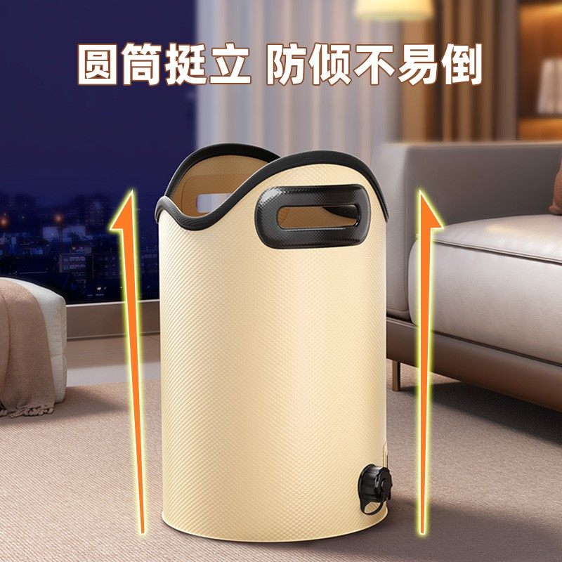 好巧2025新款可折叠足浴桶泡脚桶过膝泡脚袋家用便携式泡脚专用桶,淘宝优惠券,粉丝福利购,淘宝优惠卷