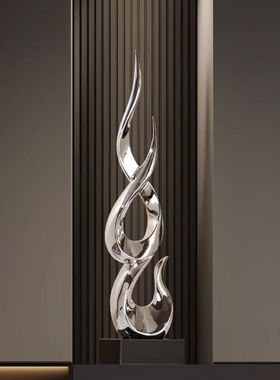 玄关装饰品摆件现代轻奢高级感细长高瘦办公室客厅电视柜艺术家居