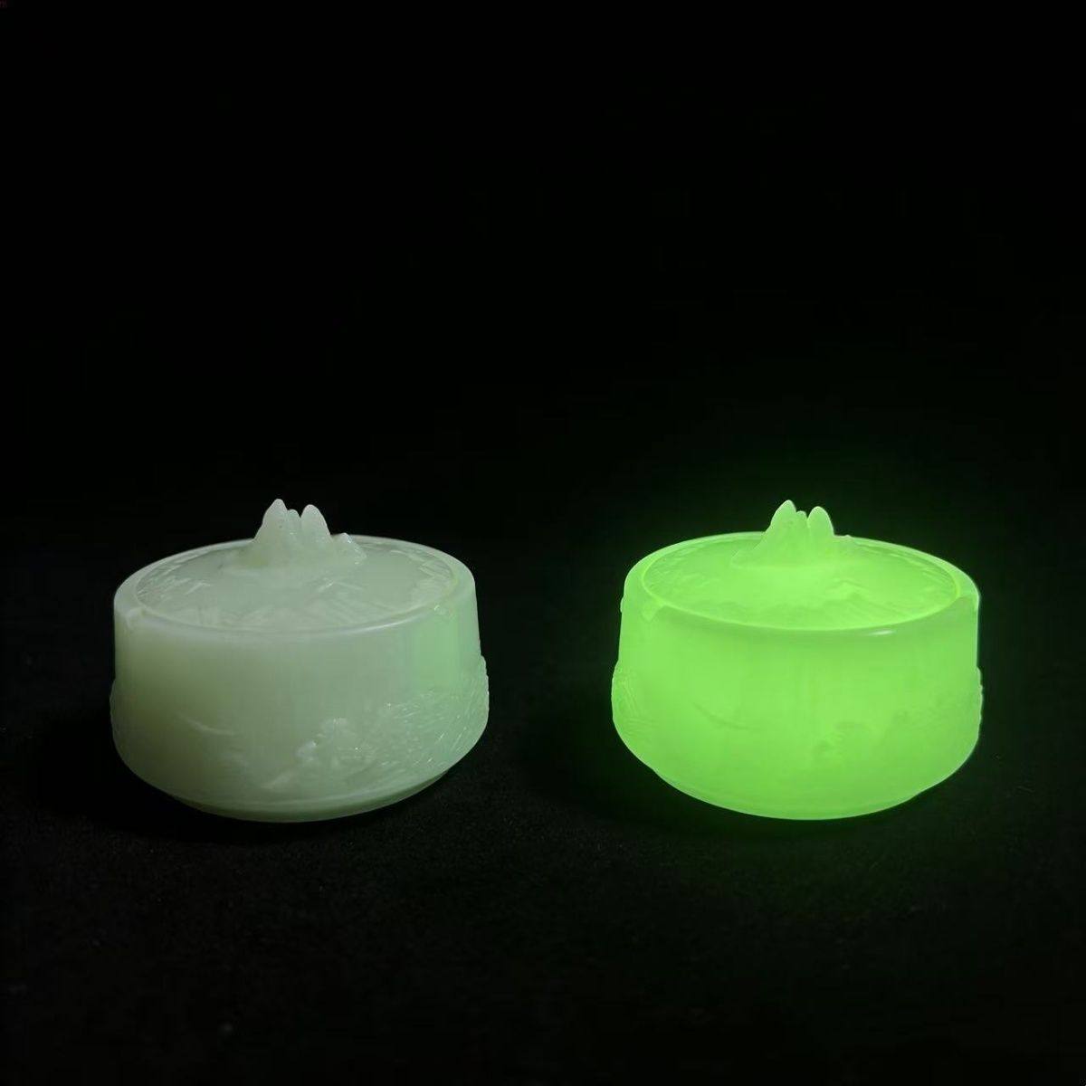 烟灰缸热卖款夜光创意个性高档浮雕山峦烟灰缸茶几摆件大号带盖,淘宝优惠券,粉丝福利购,淘宝优惠卷