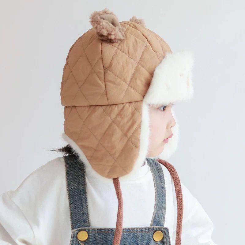 儿童帽子秋冬款加厚加绒雷锋帽保暖防风护耳帽男女宝宝可爱超萌韩,淘宝优惠券,粉丝福利购,淘宝优惠卷