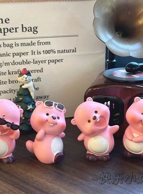 loopy小海狸露比盲盒开心日常公仔女生玩偶手办潮玩桌面摆件礼物