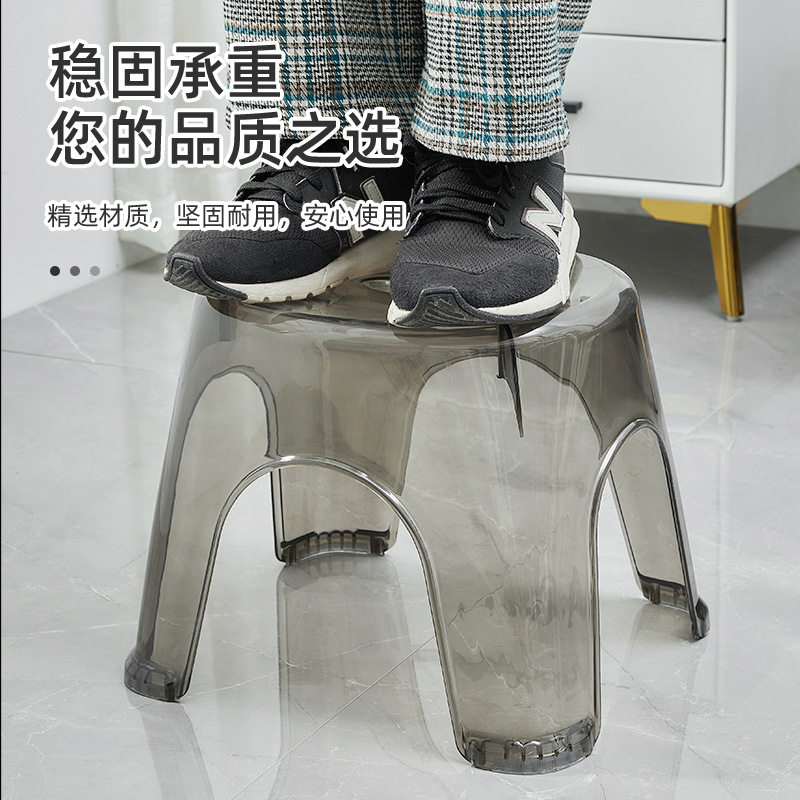 塑料凳子家用加厚椅子客厅板凳儿童餐桌高凳餐厅简约方凳高凳 - 图1