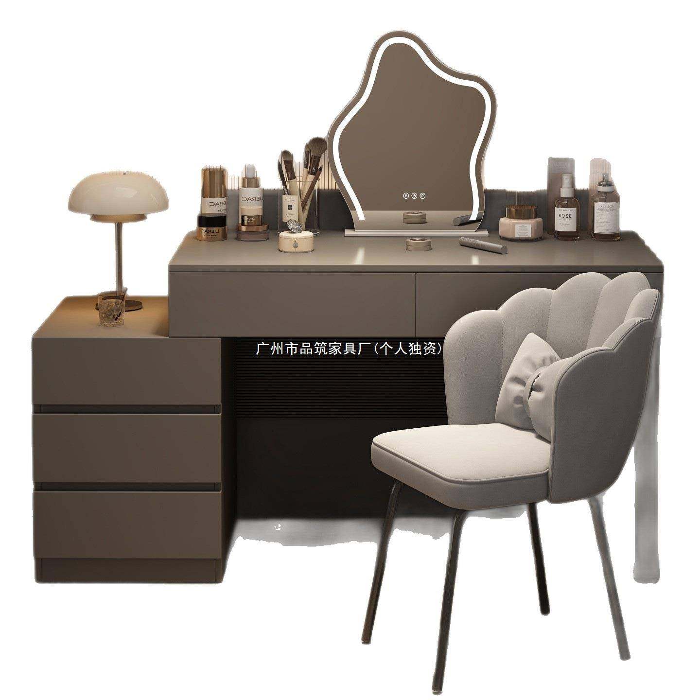 梳妆台卧室2025新款现代简约斗柜收纳柜一体意式主卧转角化妆桌子,淘宝优惠券,粉丝福利购,淘宝优惠卷