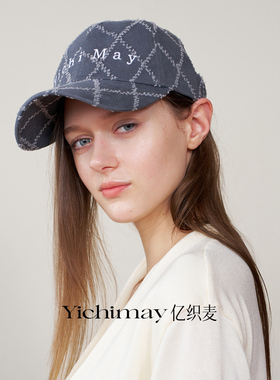 Yichimay亿织麦 菱格网格休闲棒球帽鸭舌帽显脸小