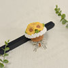 Handmade crocheted sunflower jewelry box Teacher's Day gift