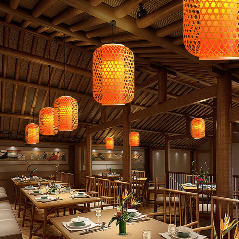 中式竹编灯笼广告定制LOGO免费印字饭店大排档茶馆竹艺民宿餐吊灯,淘宝优惠券,粉丝福利购,淘宝优惠卷