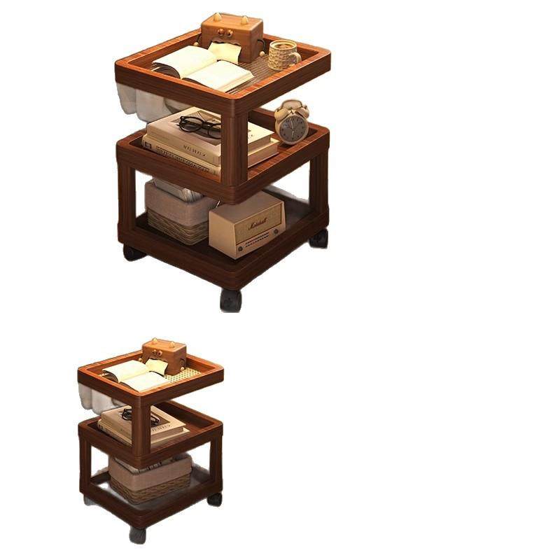 中古风床头柜卧室床边可移动床头置物架简约多功能床边创意小桌子,淘宝优惠券,粉丝福利购,淘宝优惠卷