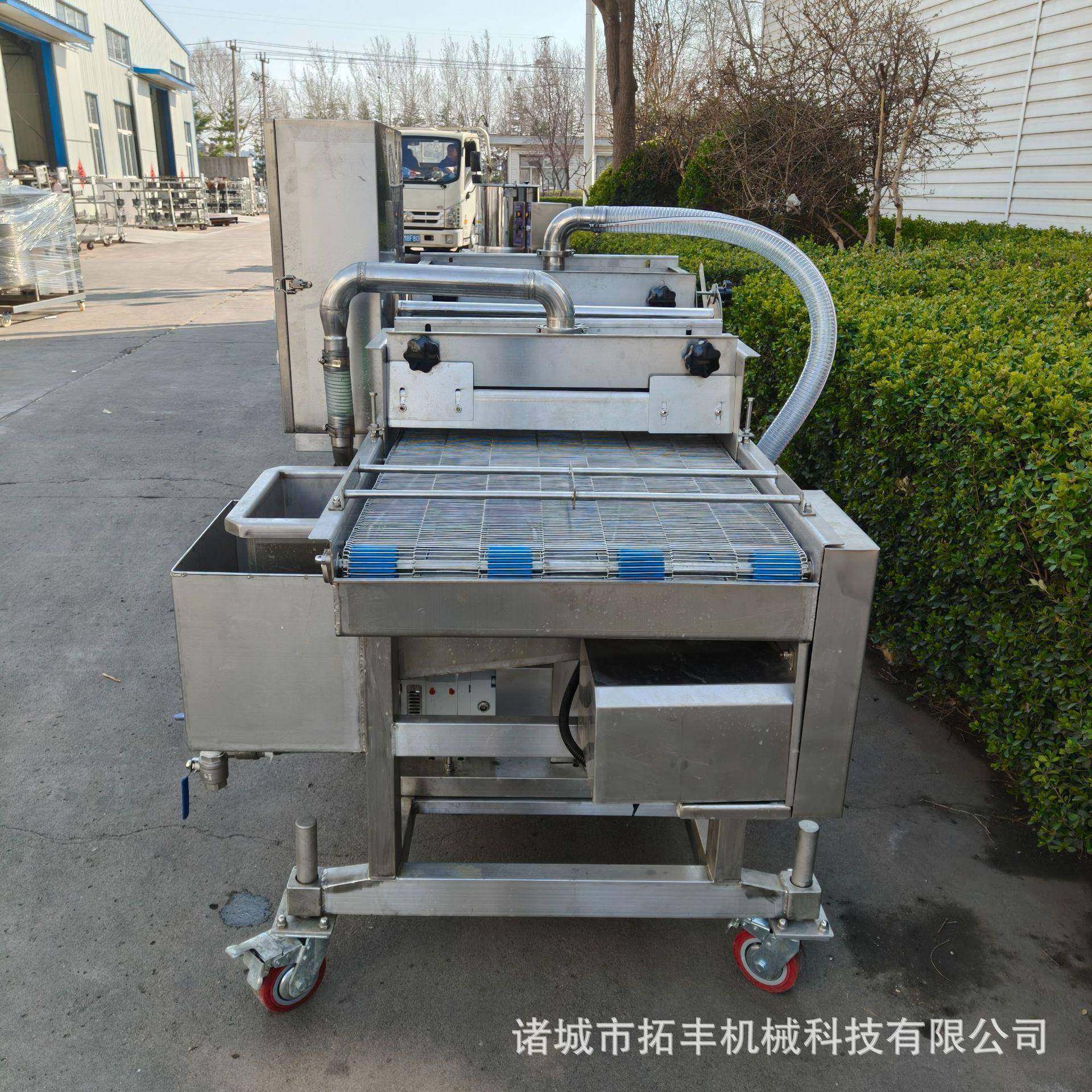 瀑布式土豆块淋浆机上撒下沾式上浆设备全自动化土豆片裹浆设备,淘宝优惠券,粉丝福利购,淘宝优惠卷