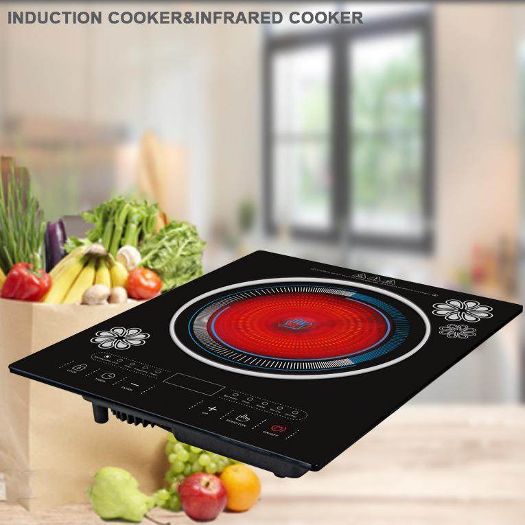 单头电陶炉红外线炊具触摸控制时尚简约电器塑料底壳电炉,淘宝优惠券,粉丝福利购,淘宝优惠卷