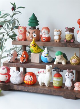 Joe的小作坊/k桌面装饰摆件大合集木雕摆件纯手工雕刻车载摆件礼