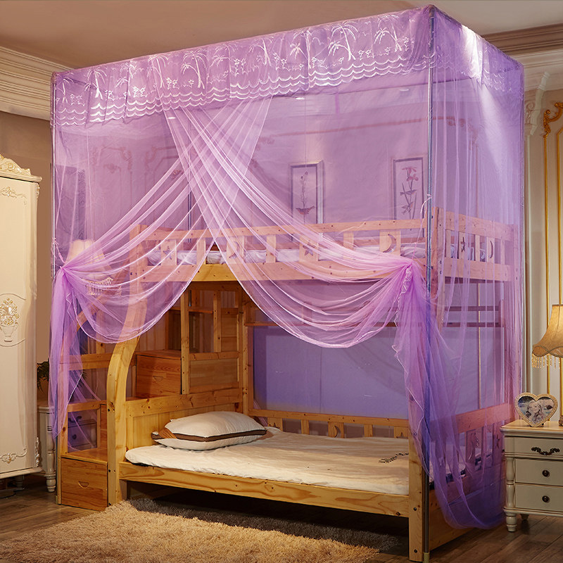 梯柜式儿童双层上下床蚊帐1.5m子母床家用高低铺梯形1.35米纹账,淘宝优惠券,粉丝福利购,淘宝优惠卷