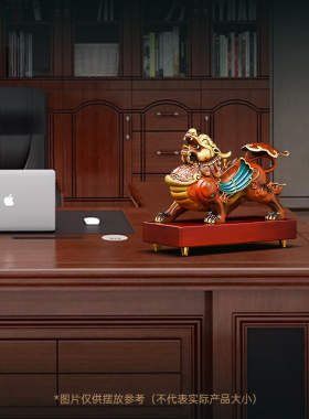 招财进宝铜貔貅摆件一对客厅玄关办公室貔休装饰品公司开业礼物