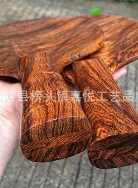 正区海南黄花梨乒乓球拍黄金底老料水波泡面纹收藏送礼摆件手把件