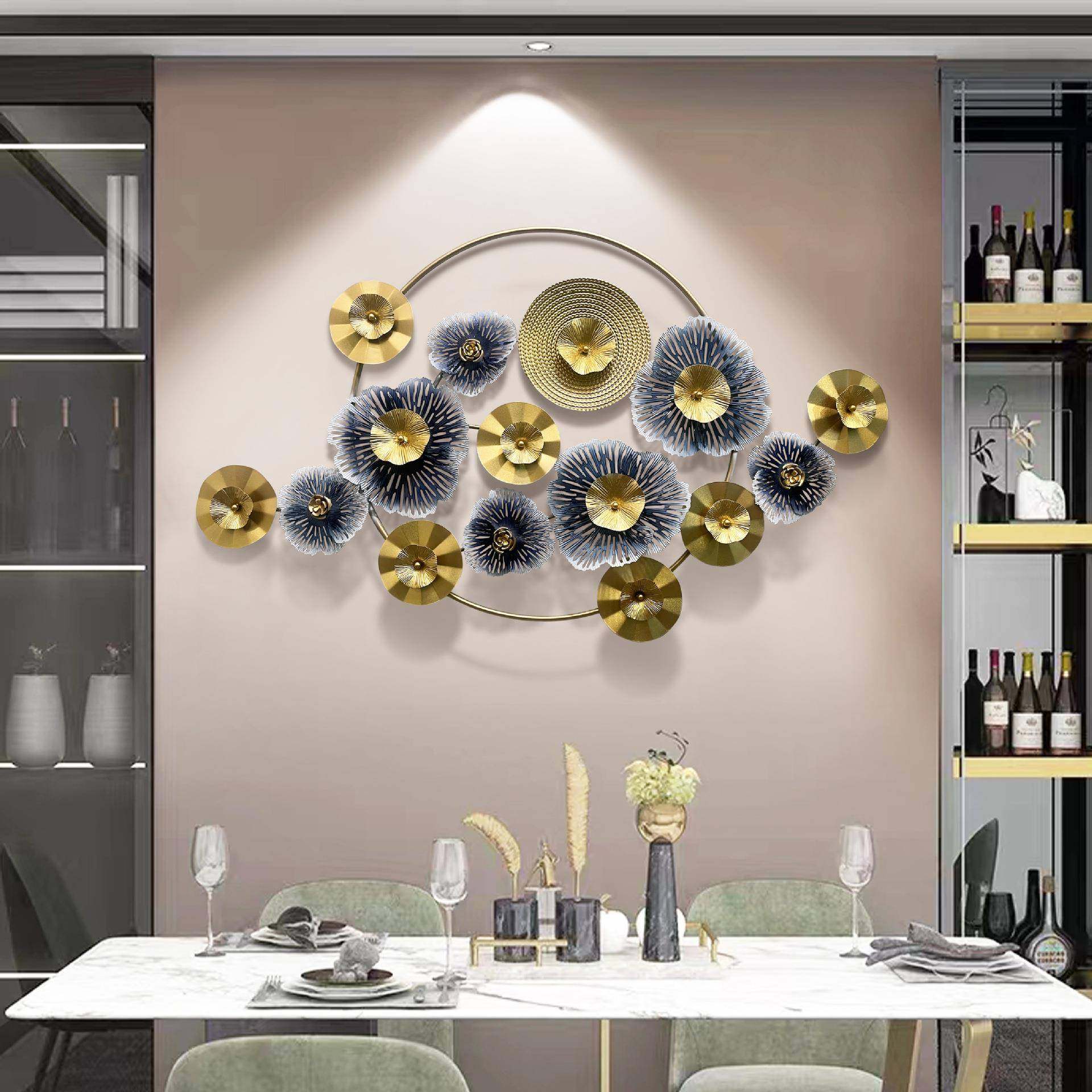 现代简约客厅铁艺壁挂轻奢沙发墙面挂件装饰创意餐厅墙上装饰,淘宝优惠券,粉丝福利购,淘宝优惠卷