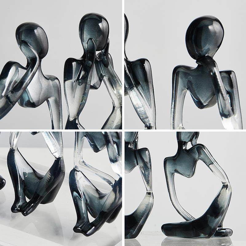 北欧风简约轻奢抽象人物艺术摆件轻奢小众客厅桌面工艺装饰品包邮,淘宝优惠券,粉丝福利购,淘宝优惠卷