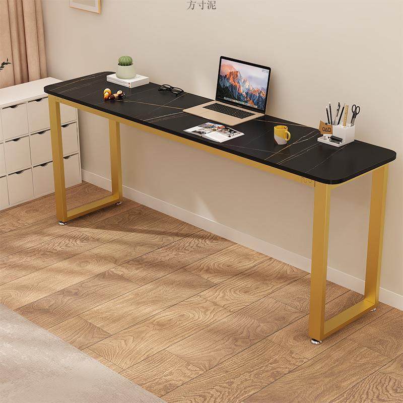 靠墙家用岩板写字条桌长方形简约办公桌现代厂长条书桌电脑桌,淘宝优惠券,粉丝福利购,淘宝优惠卷