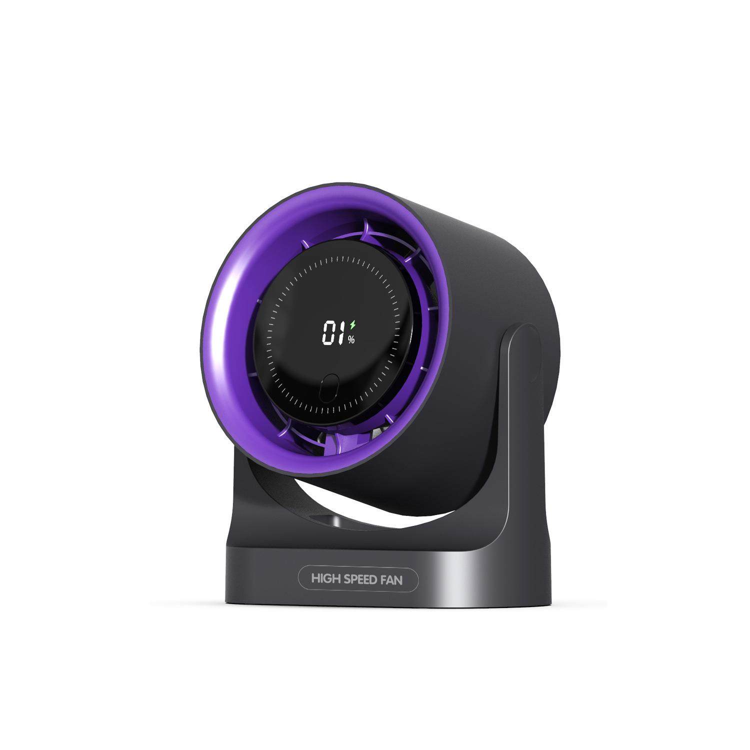 F315桌面高速风扇循环扇家用usb充电数显桌面壁挂台式涡轮小风扇,淘宝优惠券,粉丝福利购,淘宝优惠卷