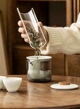 念云居户外旅行泡茶釉黄快客杯泡茶一壶三杯旅行茶具套装便携茶杯