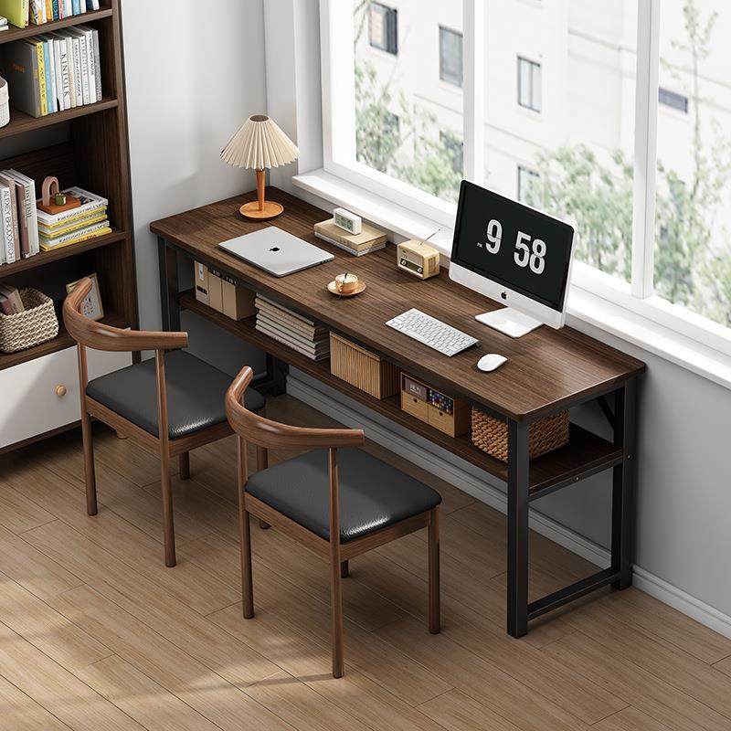 简易长条桌双人书桌学生家用学习桌电脑桌办公桌工作靠墙超窄桌子,淘宝优惠券,粉丝福利购,淘宝优惠卷