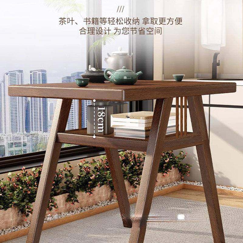 实木小茶桌阳台休闲桌椅组合休息区家用茶台可伸缩小户型新款餐桌,淘宝优惠券,粉丝福利购,淘宝优惠卷