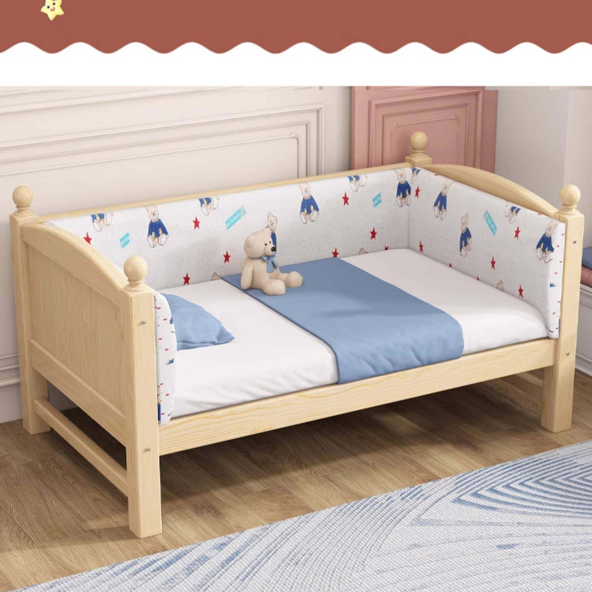 儿童拼接床实木婴儿床宝宝小床大人可睡女孩公主床边加宽大床神器,淘宝优惠券,粉丝福利购,淘宝优惠卷