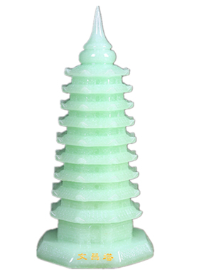 文昌塔摆件玉石九层塔儿童房客厅书桌书房办公室客厅装饰品