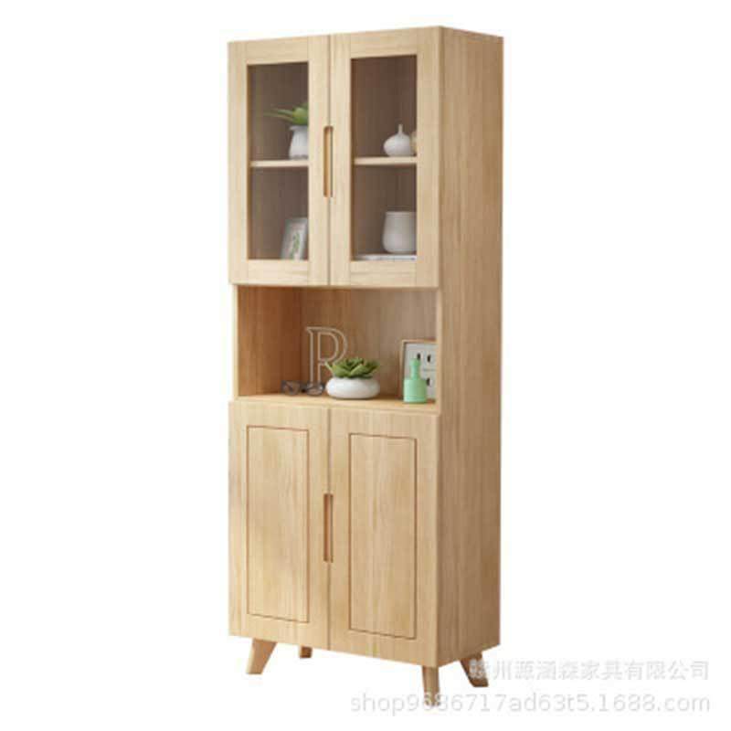 直销现代简约卧室书房书架学生储物柜置物架落地北欧实木书柜,淘宝优惠券,粉丝福利购,淘宝优惠卷
