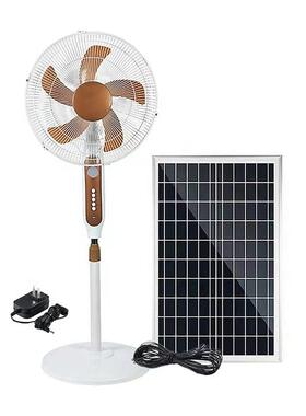 16寸12寸太阳能充电风扇12V落地扇户外立式风扇solarfan