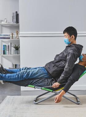 8V简易便携躺椅阳台家用休闲折叠椅子午休懒人椅办公室午睡靠背椅