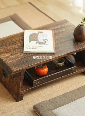实木榻榻米飘窗小桌子茶台日式炕几阳台桌子茶几家用小茶桌折叠桌