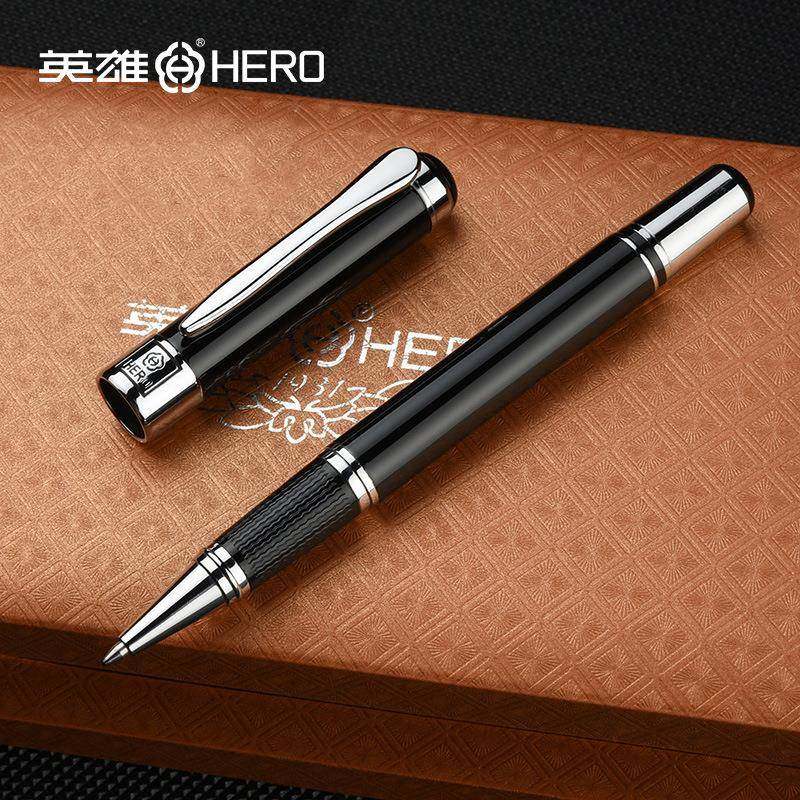 英雄签字笔1017商务高档金属宝珠中性笔碳素水笔办公签名签单男士,淘宝优惠券,粉丝福利购,淘宝优惠卷