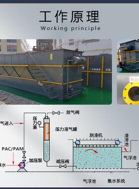 溶气式气浮机环保设备化工塑料清洗印染电镀养殖屠宰污水处理智能