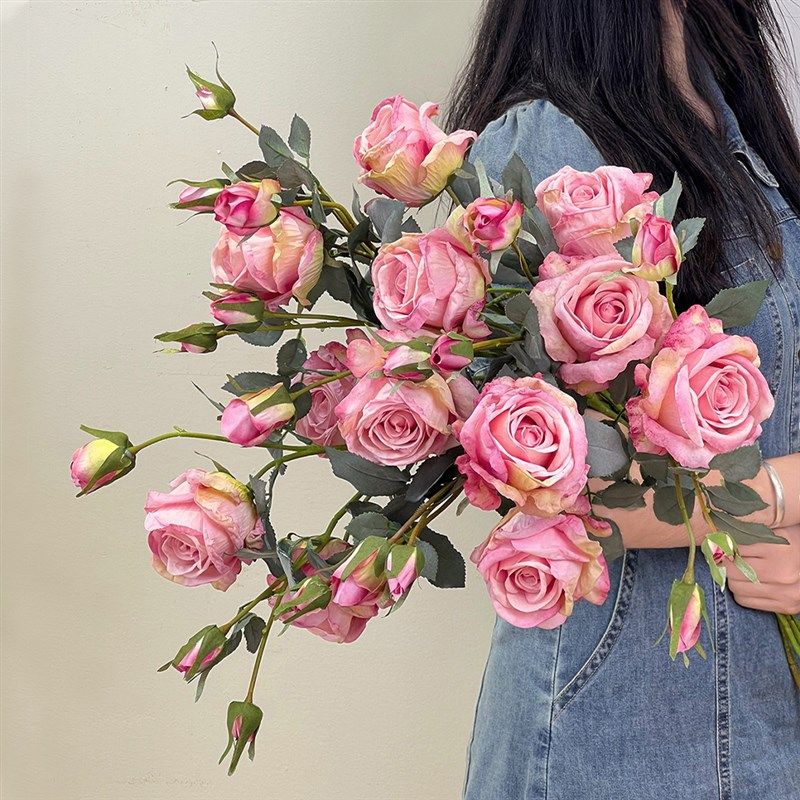 轻奢高端玫瑰花仿真花假花摆设客厅餐桌装饰花卉仿真高档花仿生花,淘宝优惠券,粉丝福利购,淘宝优惠卷