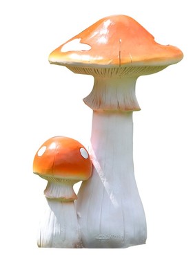 花园装饰摆件庭院植物仿真蘑菇户外草坪幼儿园小区景观美陈装饰品
